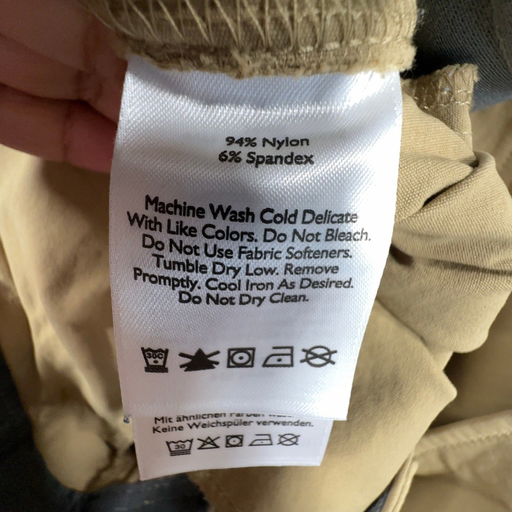 Eddie Bauer Guide Pro Pants Mens 38x32 (Fits as 38x31) Tan Stretch Hiking Travel - Picture 9 of 12